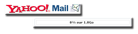 Image montrant la capacité mémoire de la boîte mail.