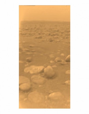 Photo de la surface de Titan.